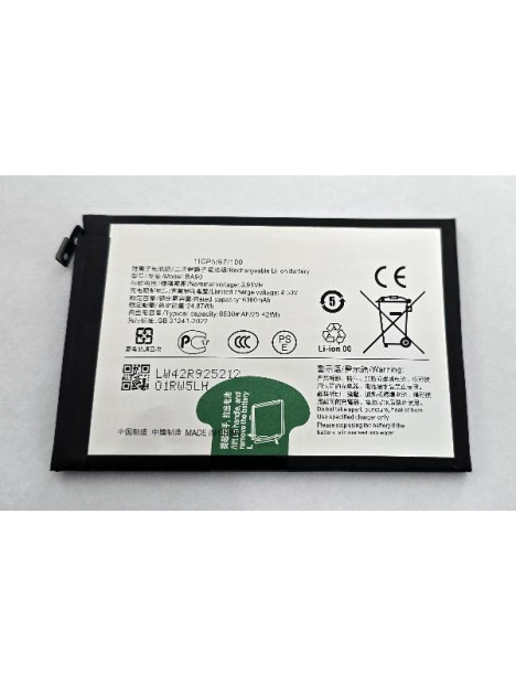 Bateria BA90 6500mAh para Vivo Y300i 5G V2444A iQOO Z10x 5G I2404 V2445A calidad premium