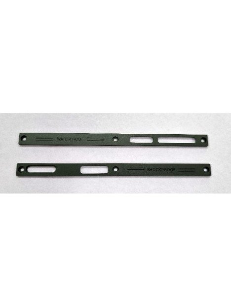 Set de 2 embellecedores verdes laterales para Blackview Fort 1 calidad premium