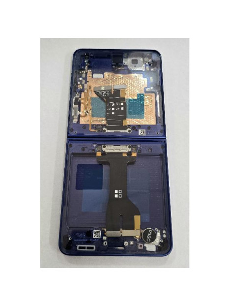Pantalla para Samsung Galaxy Z Flip 7 SM-F766 tactil negro marco azul ensamblado GH82-37581A Service Pack