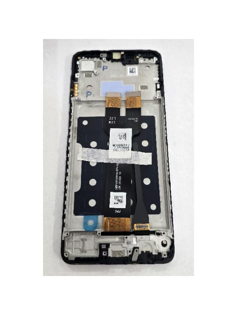 Pantalla para Samsung Galaxy A07 5G A076B mas tactil negro con marco negro GH81-28713A Service Pack