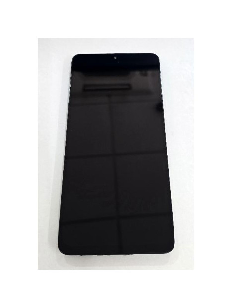 Pantalla para Samsung Galaxy A07 5G A076B mas tactil negro con marco negro GH81-28713A Service Pack