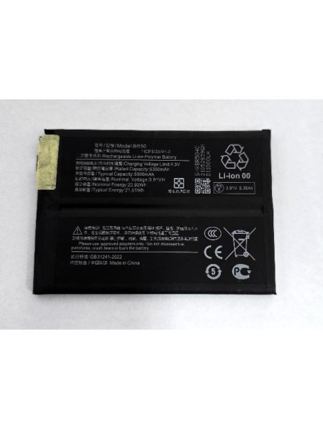 Batería BR50 5500mAh para Xiaomi Redmi Note 14 4G 24117RN76G 24117RN76O 24117RN76E calidad premium