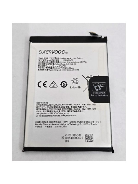 Bateria BLPB55 5600mAh para Oppo Reno13 5G CPH2689 621035000206 Service Pack