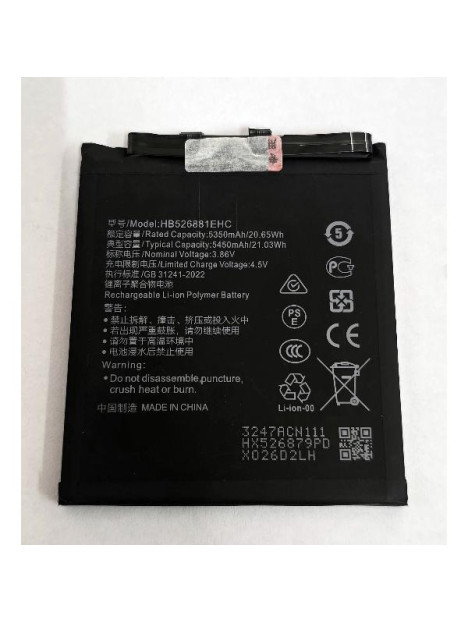 Bateria HB526881EHC 5450mAh para Honor Magic5 Pro PGT-N19 PGT-AN10 calidad premium