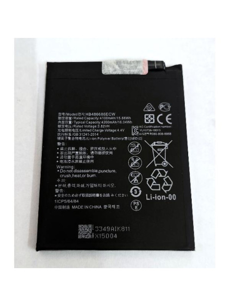 Bateria HB486686ECW 4200mAh para Huawei Y9a Nova Y9a Enjoy 20 Plus 5G FRL-L22 FRL-L23 calidad premium