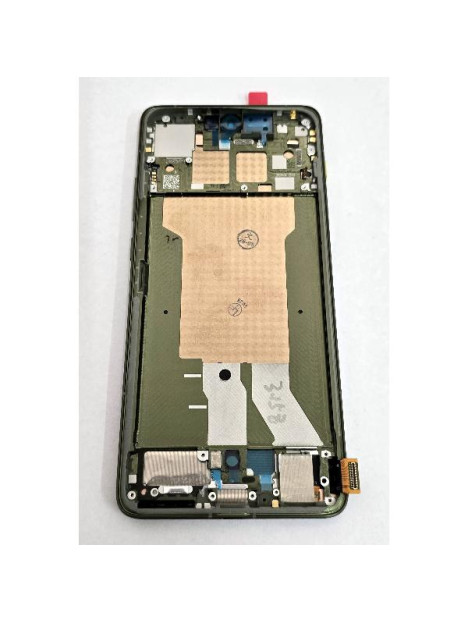 Pantalla para Motorola Edge 70 5G mas tactil negro con marco verde oscuro calidad premium