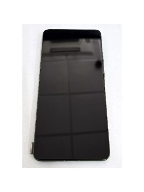 Pantalla para Motorola Edge 70 5G mas tactil negro con marco verde oscuro calidad premium