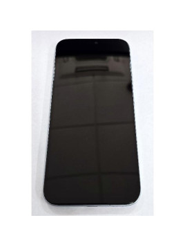Pantalla para Honor X8C mas tactil negro con marco azul compatible TFT