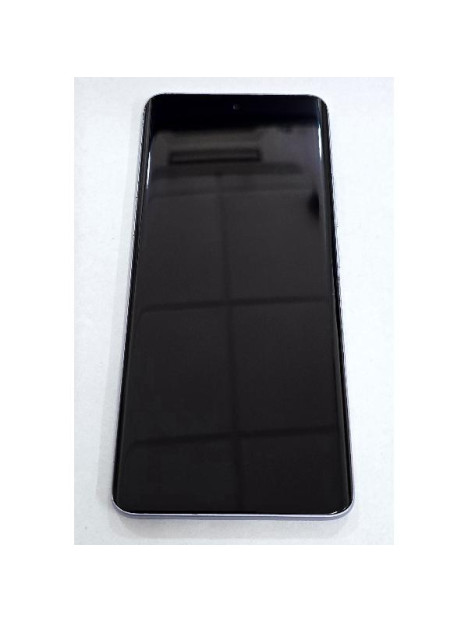 Pantalla para Xiaomi Redmi Note 15 4G mas tactil negro con marco morado calidad premium