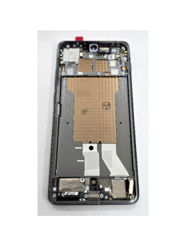 Pantalla para Motorola Edge 70 5G mas tactil negro con marco gris calidad premium