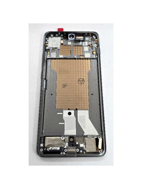 Pantalla para Motorola Edge 70 5G mas tactil negro con marco gris calidad premium