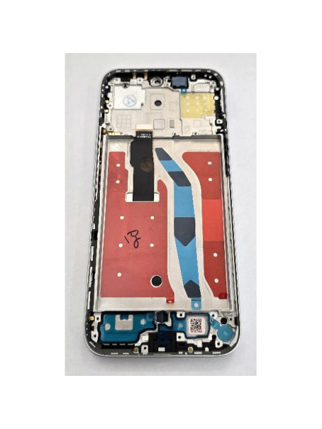 Pantalla para Honor X8C mas tactil negro con marco plata compatible TFT