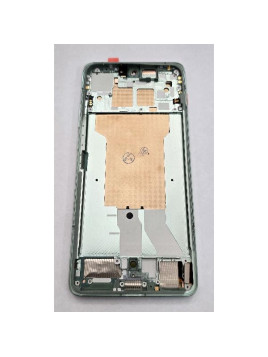 Pantalla para Motorola Edge 70 5G mas tactil negro con marco verde claro calidad premium