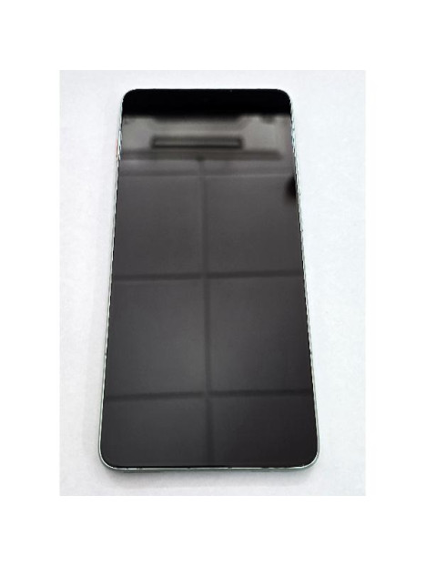 Pantalla para Motorola Edge 70 5G mas tactil negro con marco verde claro calidad premium