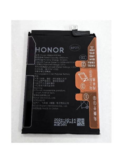 Bateria HB456592EHW 5000mAh para Honor X8C H2402AAGP Service Pack