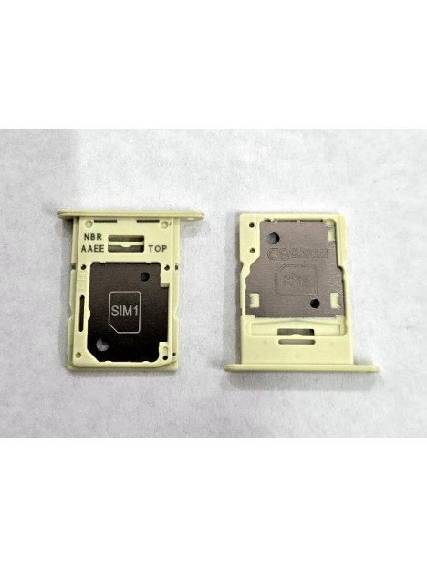 Soporte o bandeja sim amarilla para Samsung Galaxy A15 4G A155F A15 5G A156B GH98-48940G Service Pack