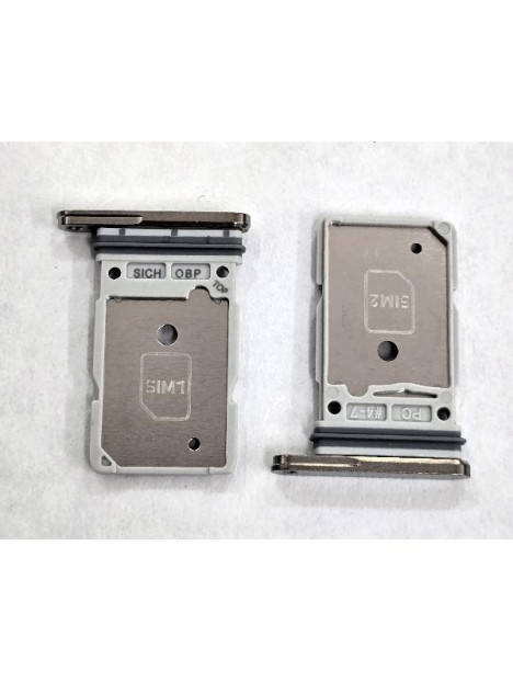 Soporte o bandeja sim Gris Titanio para Samsung Galaxy S25 Ultra S938B GH98-49811A Service Pack