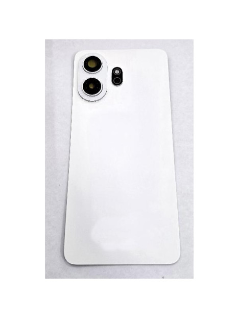 Tapa trasera o tapa bateria blanca para TCL NxtPaper 70 Pro 4G con cubierta de camara