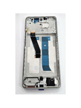 Pantalla para Xiaomi Redmi Note 15 4G mas tactil negro con marco plata compatible TFT