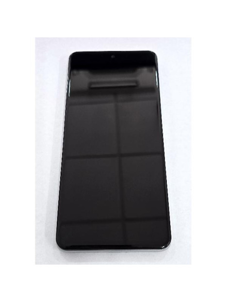 Pantalla para Xiaomi Redmi Note 15 4G mas tactil negro con marco plata compatible TFT