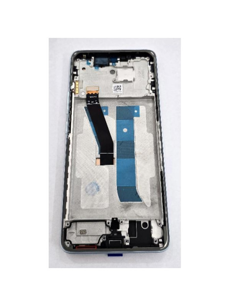 Pantalla para Xiaomi Redmi Note 15 4G mas tactil negro con marco azul compatible TFT