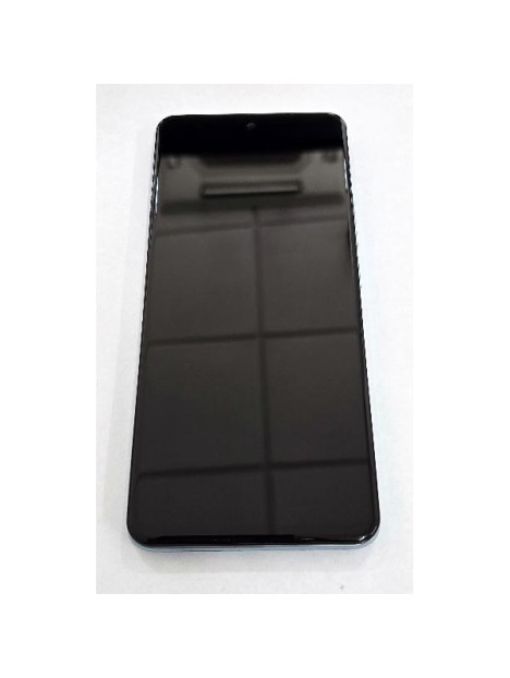 Pantalla para Xiaomi Redmi Note 15 4G mas tactil negro con marco azul compatible TFT