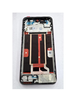 Pantalla para Oppo A6 Pro 5G mas tactil negro con marco rosa calidad premium