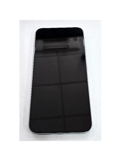 Pantalla para Oppo A6 Pro 5G mas tactil negro con marco azul calidad premium