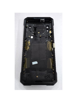 Tapa trasera o tapa bateria plata con pantalla secundaria para Doogee S200 5G