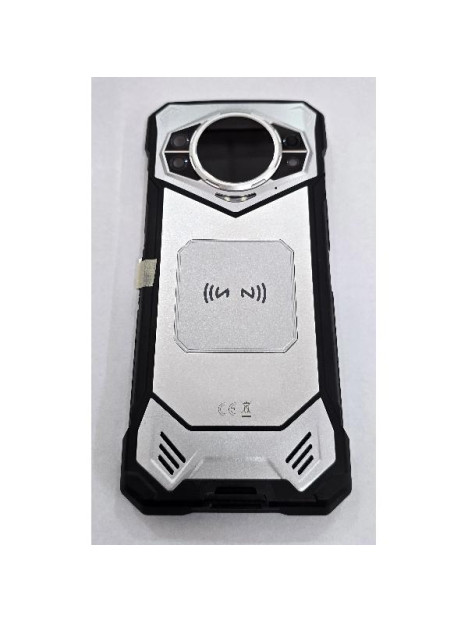 Tapa trasera o tapa bateria plata con pantalla secundaria para Doogee S200 5G