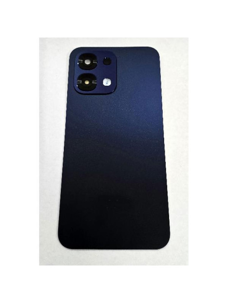 Tapa trasera o tapa bateria azul oscuro para Oppo A6 Pro 5G con cubierta de camara