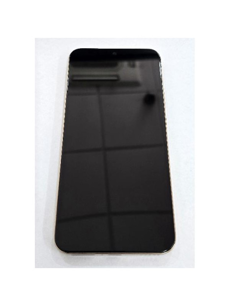 Pantalla para Honor Magic 8 Lite 5G mas tactil negro con marco dorado compatible TFT
