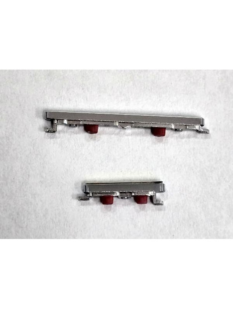 Set de 2 botones laterales platas para Vivo X100 Pro 5G calidad premium