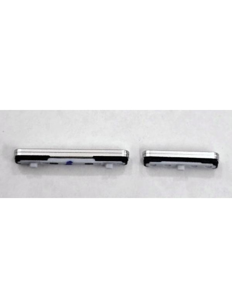 Set de 2 botones laterales blancos para Samsung Galaxy S26 Ultra S948B calidad premium