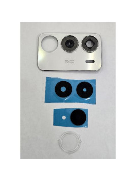 Cristal de camara para Realme C71 4G RMX5303 con marco blanco calidad premium