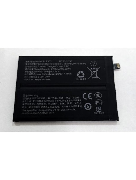 Bateria BLP903 4500mAh para OnePlus Nord CE 2 5G OPPO Find X5 Lite CPH2371 OPPO Reno7 5G CPH2371 calidad premium