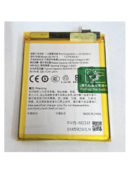 Bateria BLPA15 5000mAh para Realme 11 Pro 5G RMX3771 OPPO Reno11 5G CPH2599 calidad premium