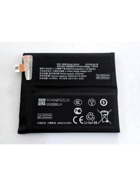 Bateria BA06 5000mAh para Vivo X100 5G V2308 V2309A calidad premium