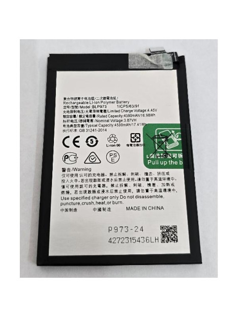 Bateria BLP973 4500mAh para OPPO Reno9 Reno9 Pro PHM110 PGX110 calidad premium