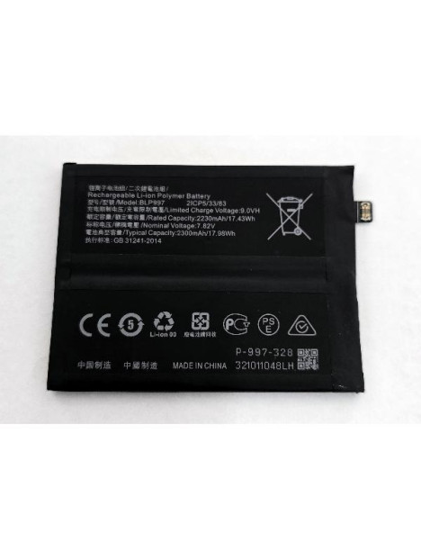 Bateria BLP997 2300 x2 mAh para OPPO Reno10 Pro 5G CPH2525 CPH2541 calidad premium