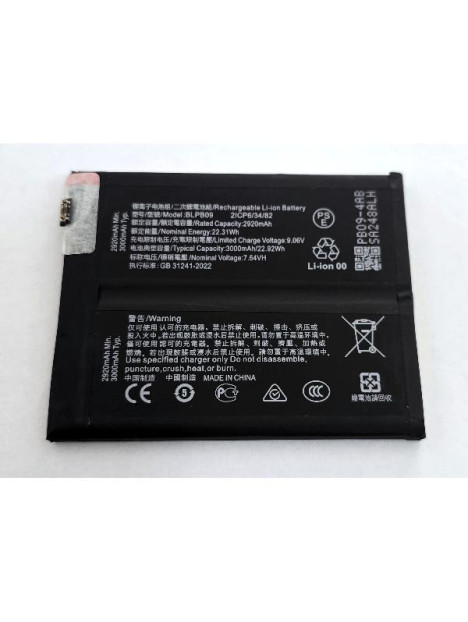 Bateria BLPB09 para OnePlus 13 5G CPH2655 CPH2653 PJZ110 CPH2649 6000 mAh calidad premium