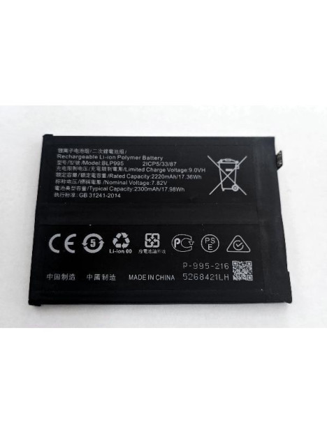 Bateria BLP995 para OPPO Reno11 Pro 5G CPH2607 2300 x 2 mAh calidad premium