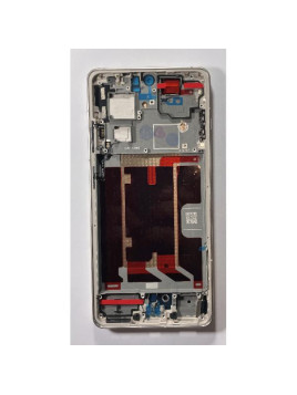 Pantalla para Oneplus 13R 5G mas tactil negro con marco blanco compatible TFT