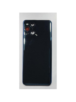 Tapa trasera o tapa bateria azul para Oppo Find X3 con cubierta de camara CSL