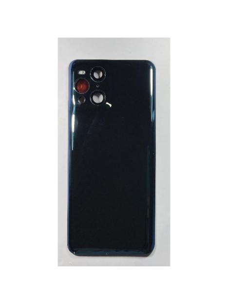 Tapa trasera o tapa bateria azul para Oppo Find X3 con cubierta de camara CSL