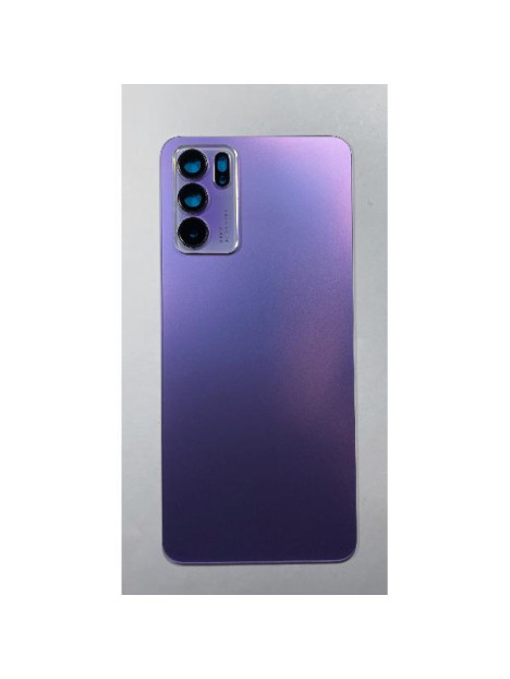 Tapa trasera o tapa bateria morada para Oppo Reno 6 5G CPH2251 con cubierta de camara CSL
