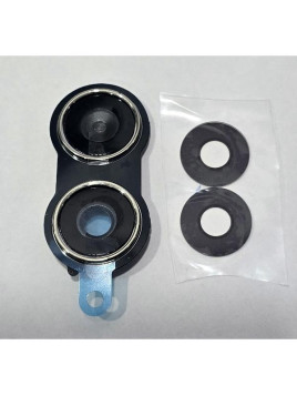 Cristal de camara para Motorola Moto G06 con cubierta blanca calidad premium