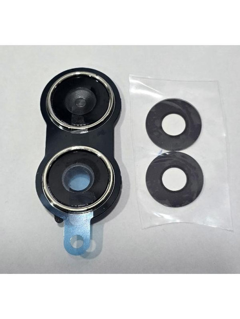 Cristal de camara para Motorola Moto G06 con cubierta blanca calidad premium