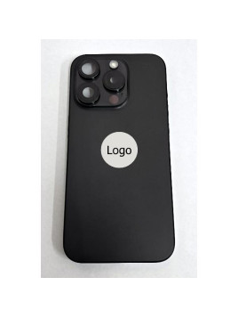Tapa trasera o tapa bateria negra para iPhone 15 Pro mas carcasa central y componentes Remanufacturada Grado A