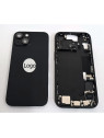 Tapa trasera o tapa bateria negra para iPhone 15 mas carcasa central y componentes Remanufacturada Grado A